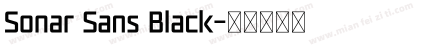 Sonar Sans Black字体转换